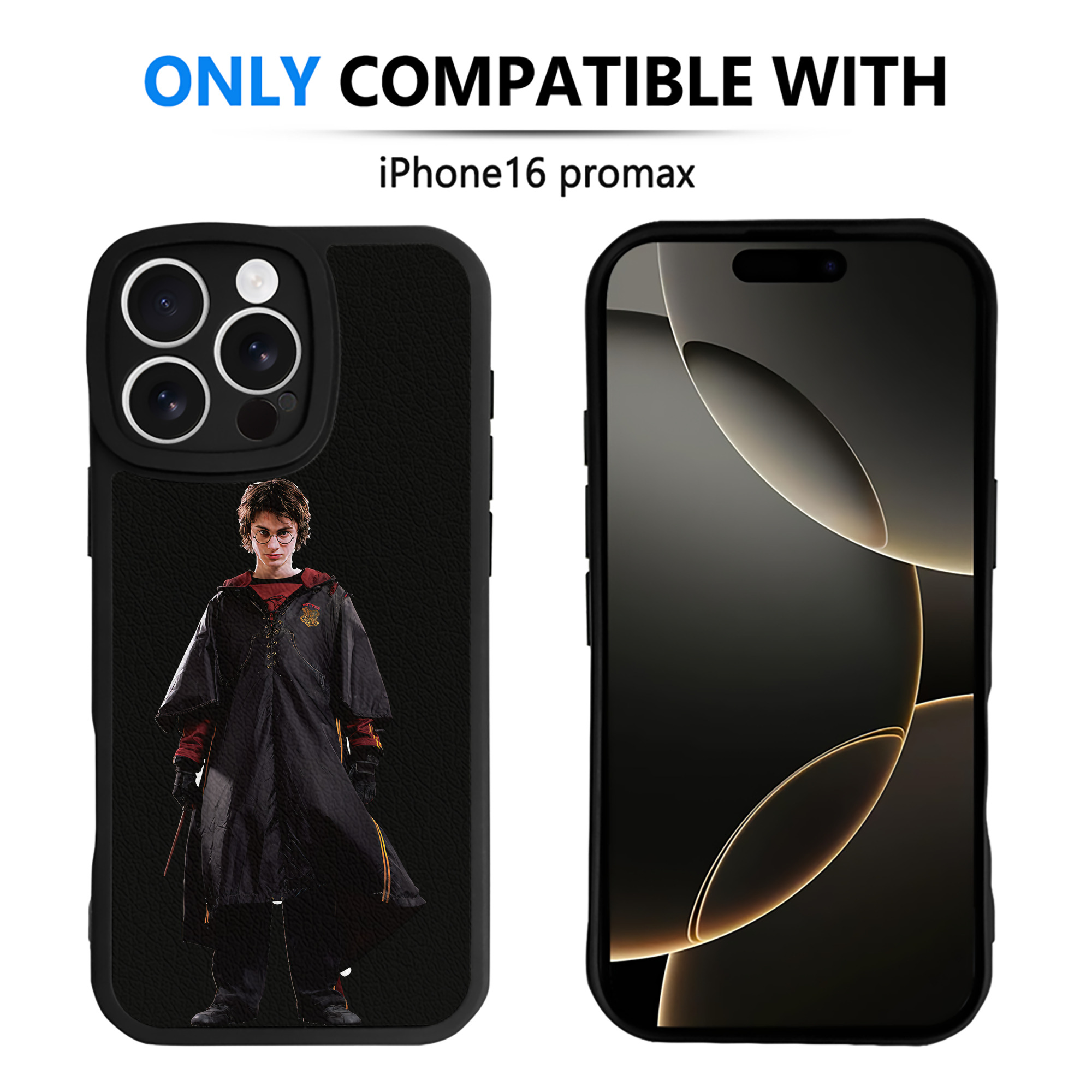 （画像用） Harry Potter ハリー・ポッターシリーズ 【iPhone 16シリーズ対応】シリコンスマホケース（レザー調） 材質：シリコン